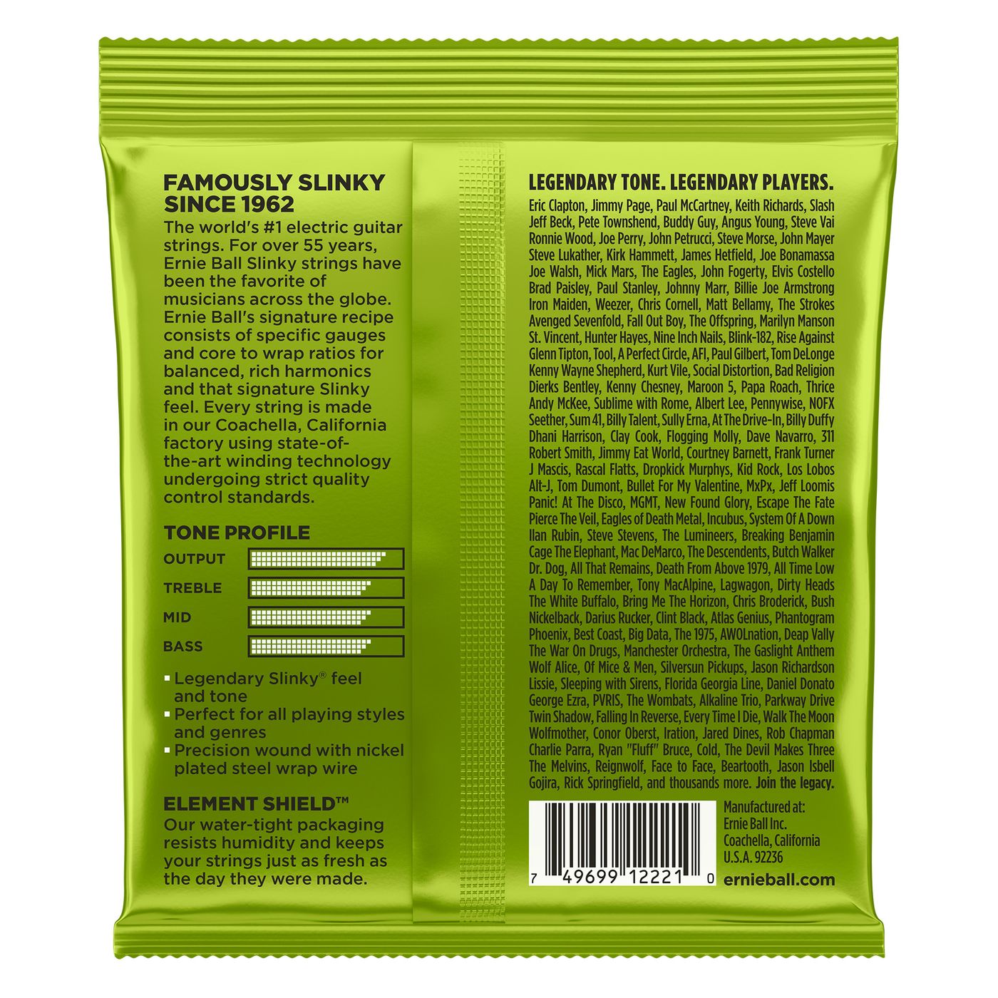 Ernie Ball Regular Slinky (Back of the Pack)