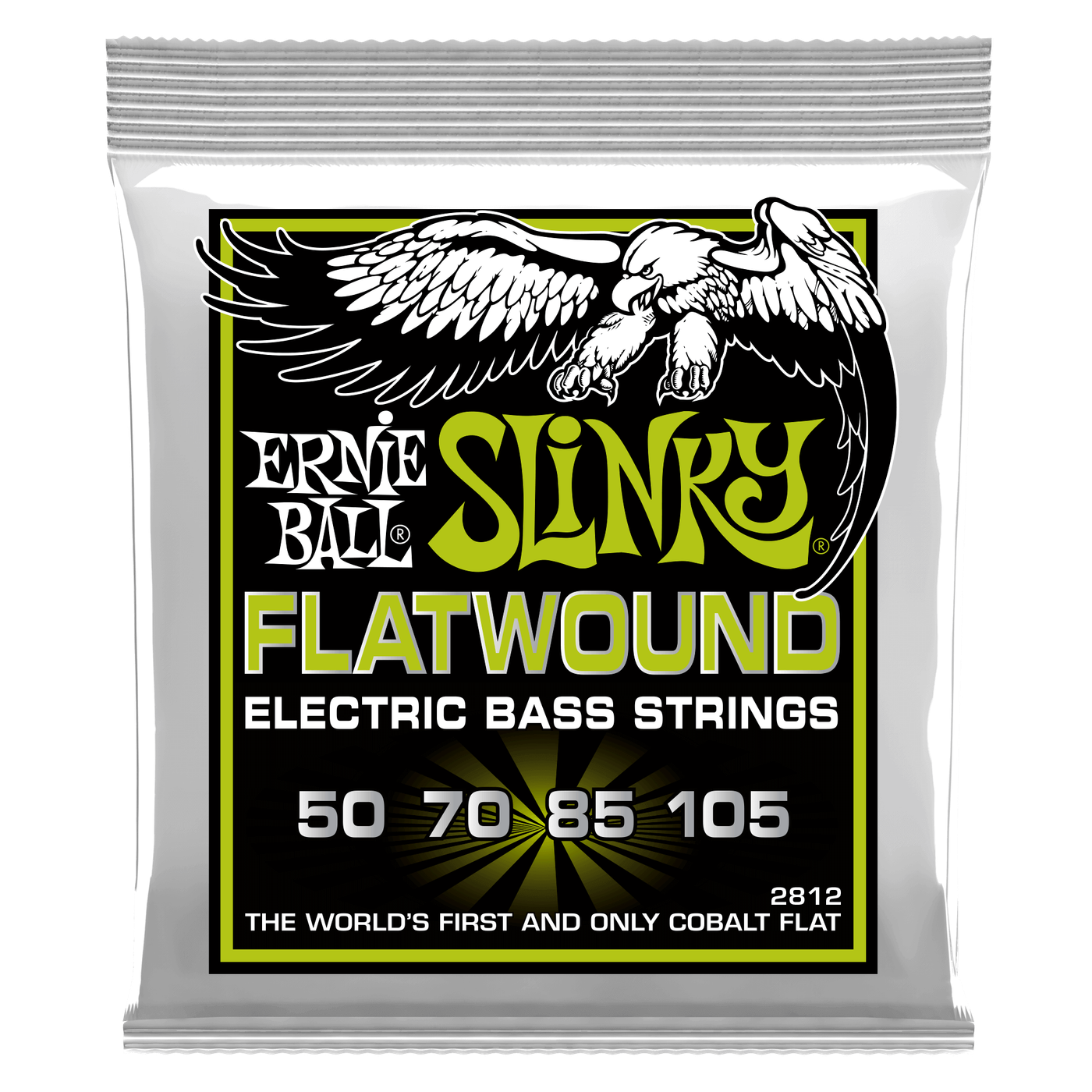 Ernie Ball REGULAR SLINKY FLATWOUND ELECTRIC BASS STRINGS - 50-105 GAUGE