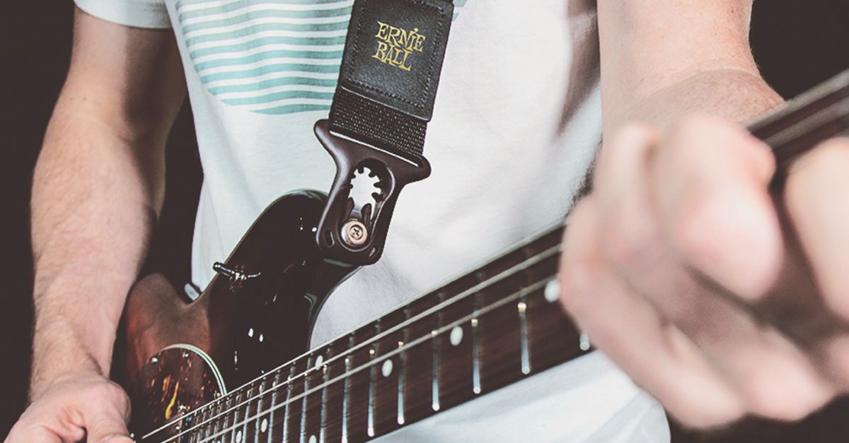 Ernie Ball Polylock Guitar and Bass Strap
