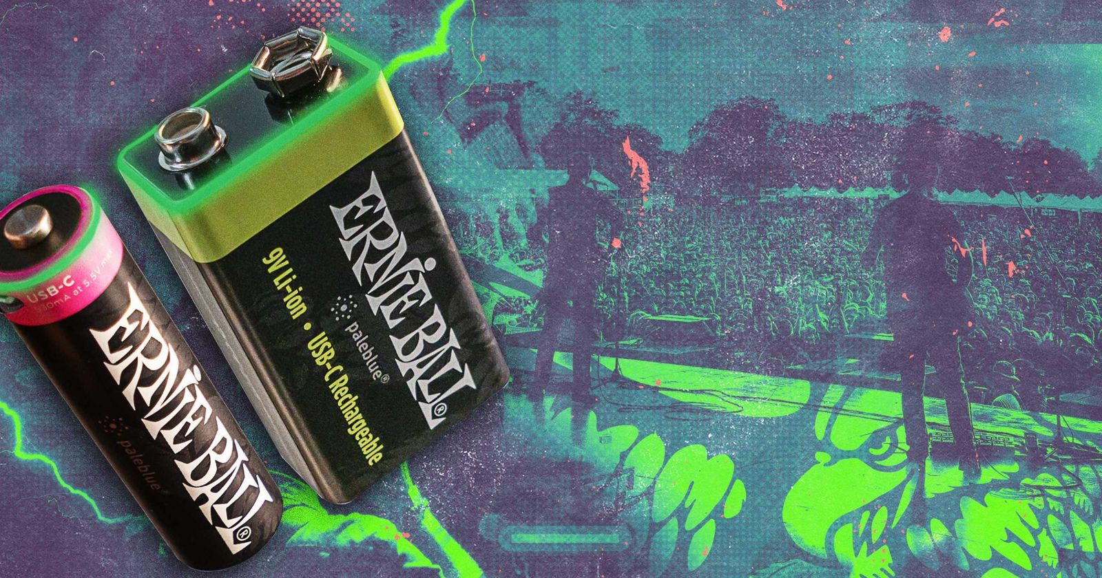 Introducing Ernie Ball USB-C Rechargeable Batteries by Paleblue