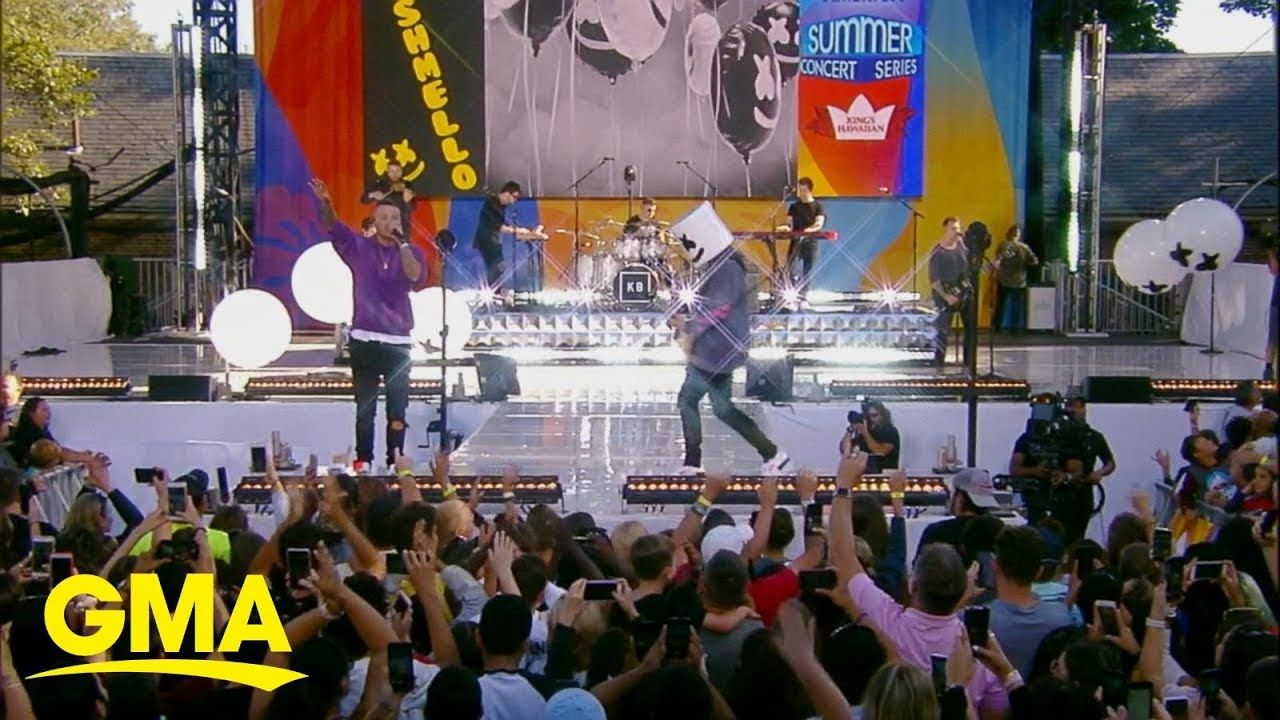 Zach Hall Performs on GMA with Kane Brown and Marshmello