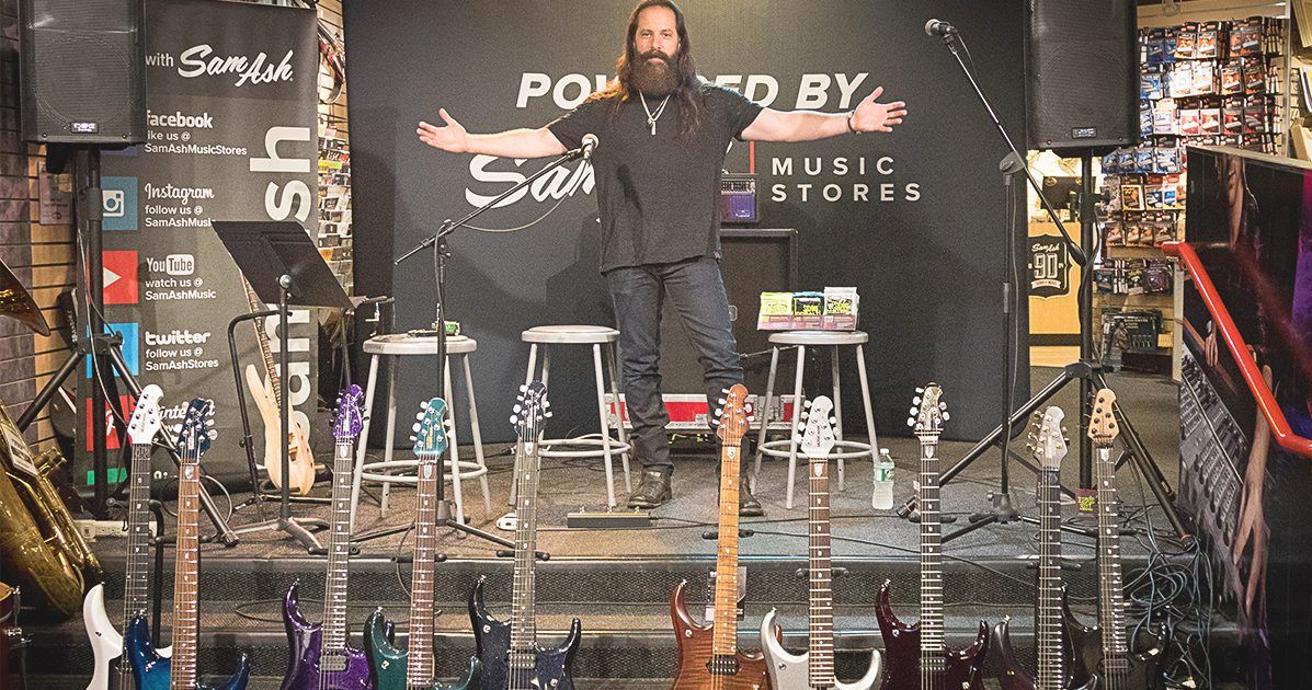 Grand Opening: Sam Ash Adds John Petrucci Signature Guitar Showcases in Hollywood and Manhattan