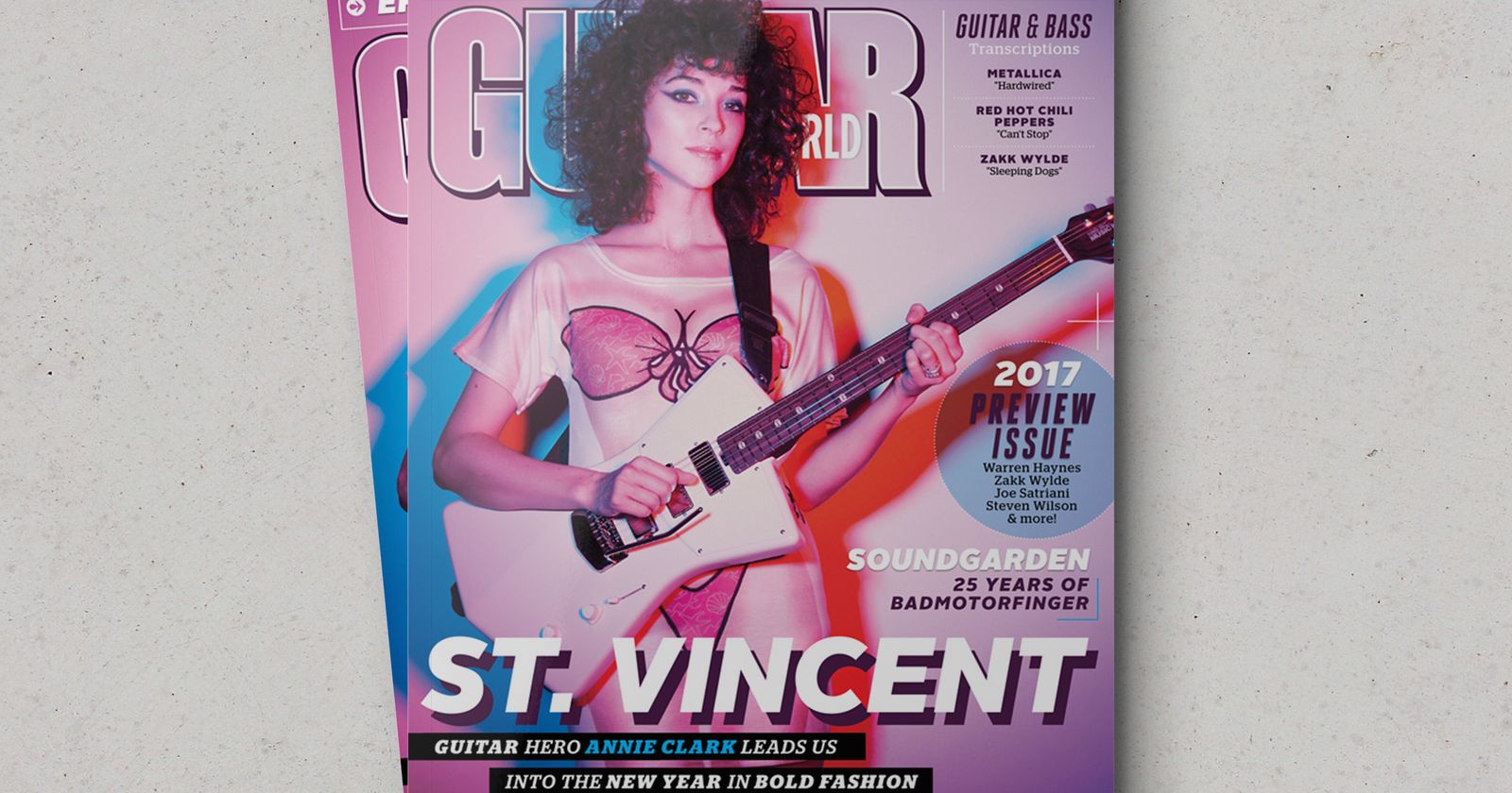 St. Vincent Featured On Guitar World Magazine Cover